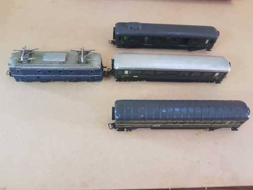 Marklin 3113 - 1955 Dutch Set - Locomotive and 3 coaches + Track