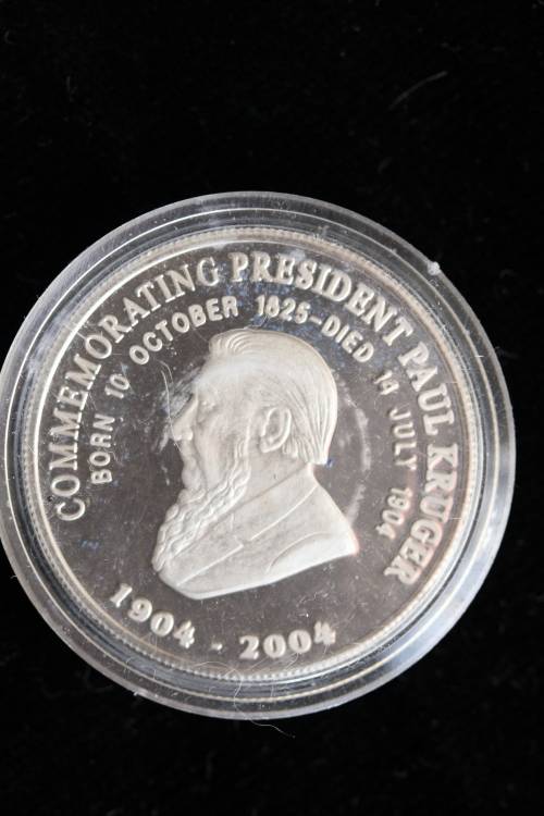 Medalion for Kruger death and Sammy Marks Tickey