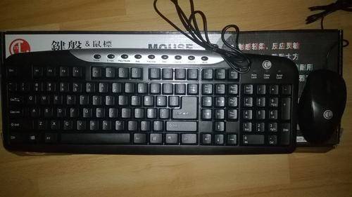Standard Desktop Wired  PS2 Keyboard and optical mouse  JJY118