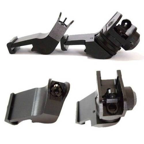 Rifle sights / Backup Front and Rear 45 Degree Rapid Transition BUIS Side Iron Sight Lowprofile Set