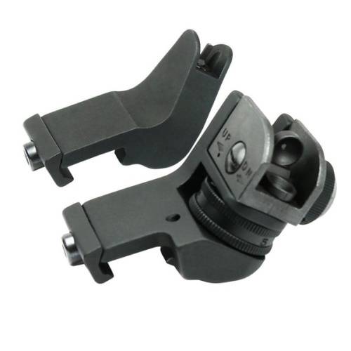 Rifle sights / Backup Front and Rear 45 Degree Rapid Transition BUIS Side Iron Sight Lowprofile Set