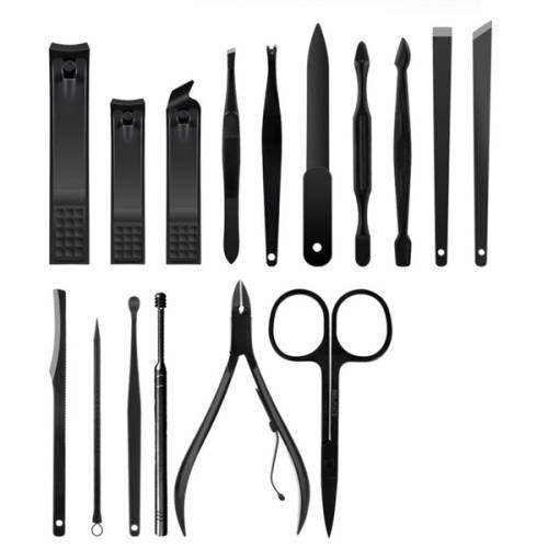 Nail Clipper set / Manicure Pedicure set With Leather Case 16pcs `Local stock`