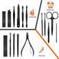 Nail Clipper set / Manicure Pedicure set With Leather Case 16pcs `Local stock`