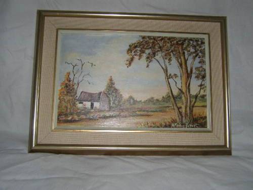 Delightful Vintage Farmhouse Landscape