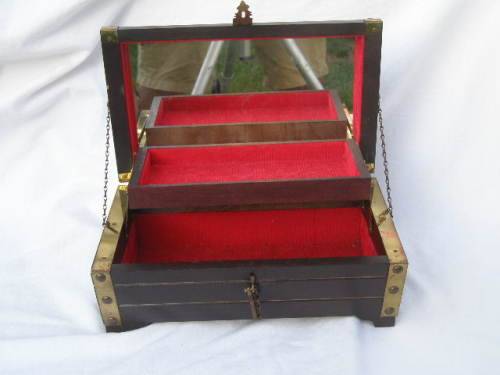 Vintage Sailor's Chest Jewellery Box