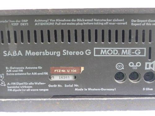 WOW! STUNNING VINTAGE SABA MEERSBURG STEREO RADIO