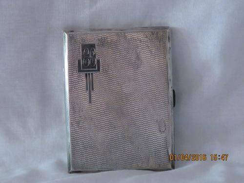 STUNNING VINTAGE SILVER CIGARETTE CASE KENART LTD BIRMINGHAM. WHAT A GREAT GIFT