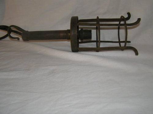 Vintage workshop inspection light - brass