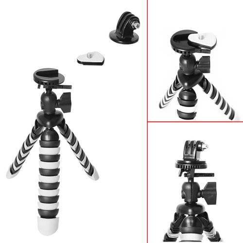 Fantaseal DSLR Camera + Action Cam Mini Tripod 2-in-1 Flexible Stand Tripod for GoPro
