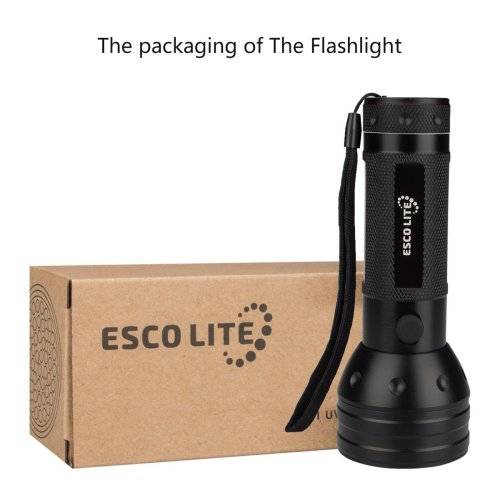 Escolite UV Flashlight Black Light, 51 LED 395 nM Ultraviolet Blacklight Detector