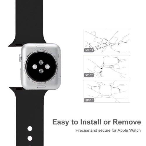 Sport Band for Apple Watch 38mm (S/M), Silicone Strap Replacement Bands Apple Watch - TURQUOISE