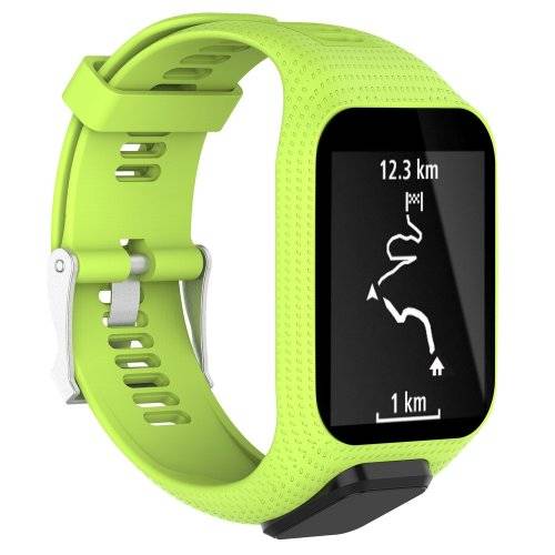TomTom watch strap band Runner 2 3/Spark/Spark 3/Golfer 2/Adventurer + Screen Protectors GREEN