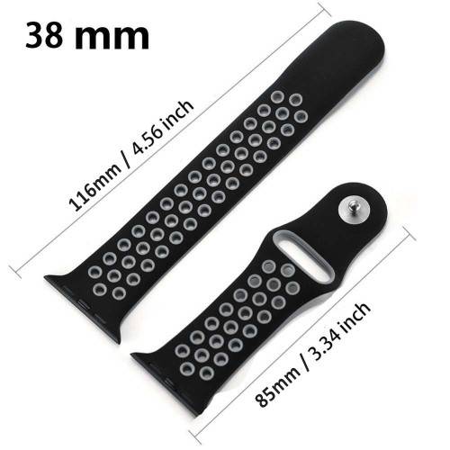 CHOOSE YOUR COLOUR Apple Watch Bands 38mm 42mm, Silicone strap band for iWatch series 1/2/3
