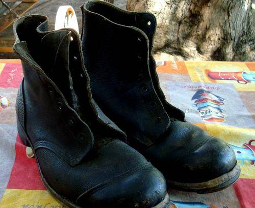 Vintage hobnail boots