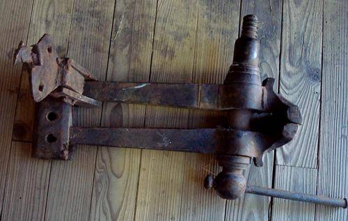 Vintage black smith's vice.