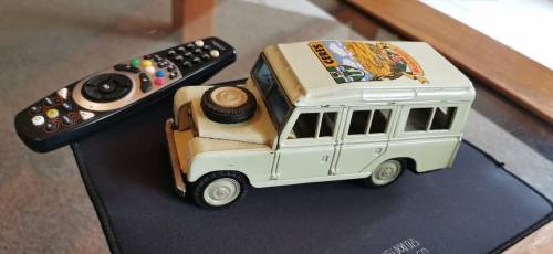 Bandai tin plate Land Rover.....very rare