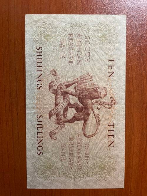 MH de Kock * 10 shilling  1958 third issue* great confition