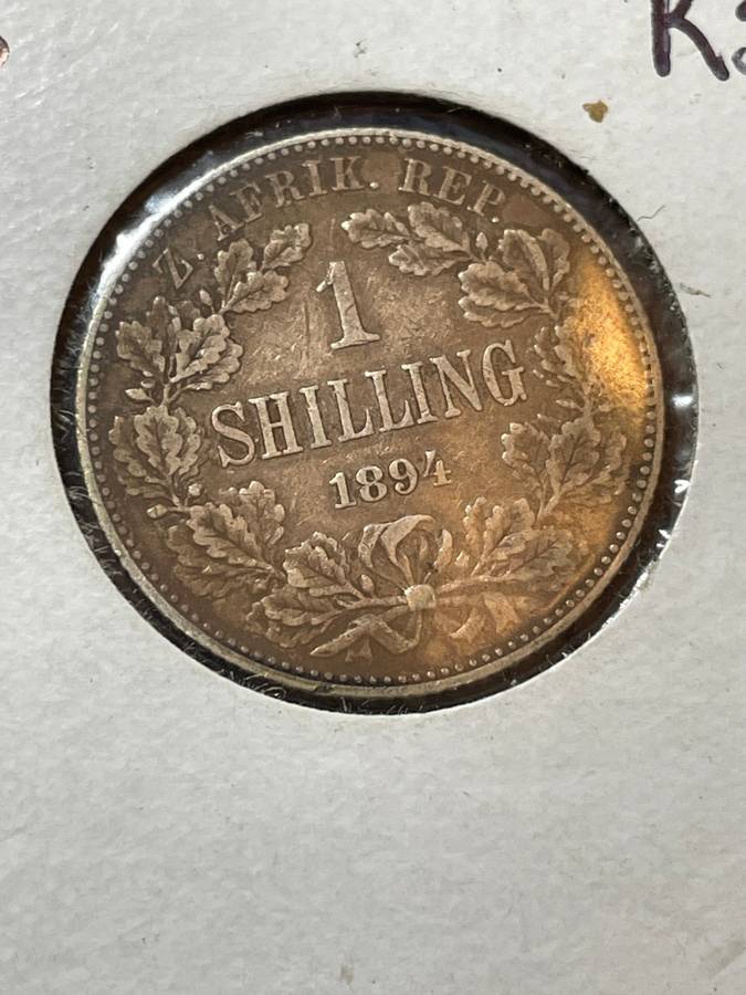 1894 ZAR 1 shilling - collectible condition