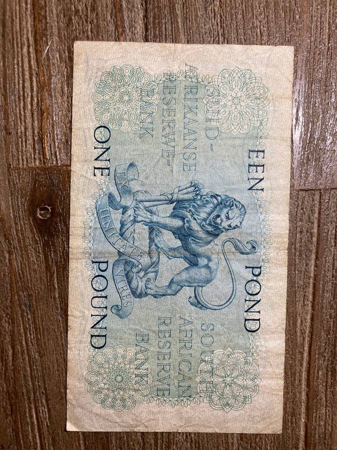 De Kock one pound issued 1956 * R1 start