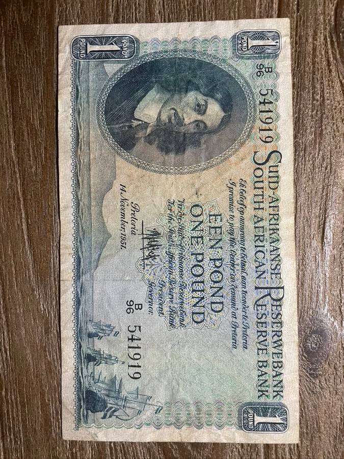 MH de Kock  ***  een Pond  ***  1951 Third issue  ***  Vf condition