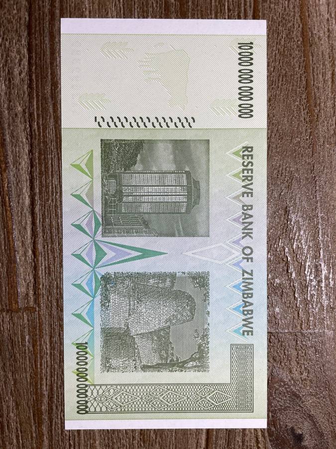 Zimbabwe *** 2009 **** 10 trillion dollars *** elusive notes, going up in price