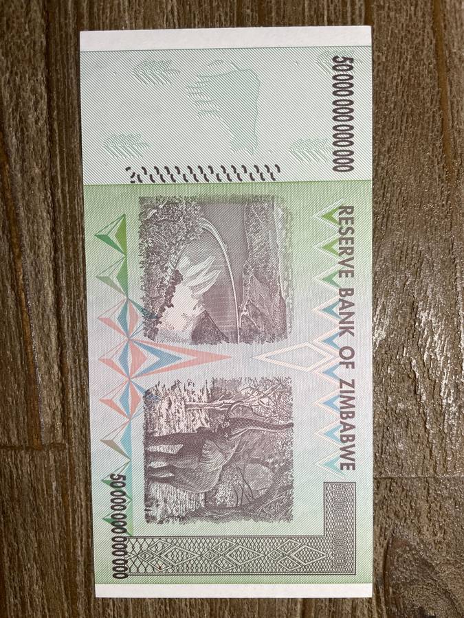Zimbabwe *** 2009 **** 50 trillion dollars *** elusive notes, going up in price