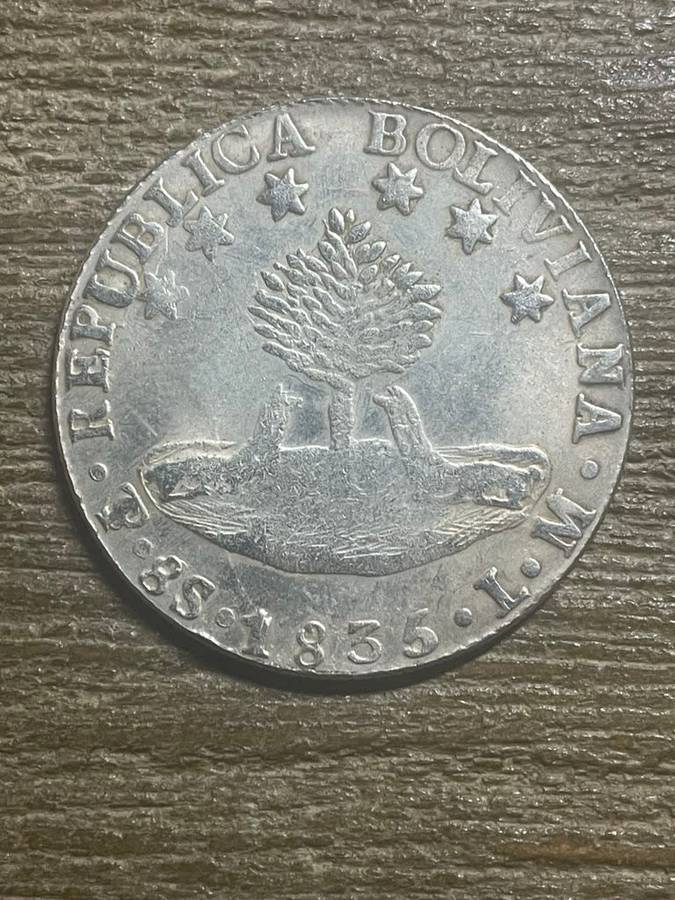 1835 *** Boliviana crown *** Imitation Crown not silver
