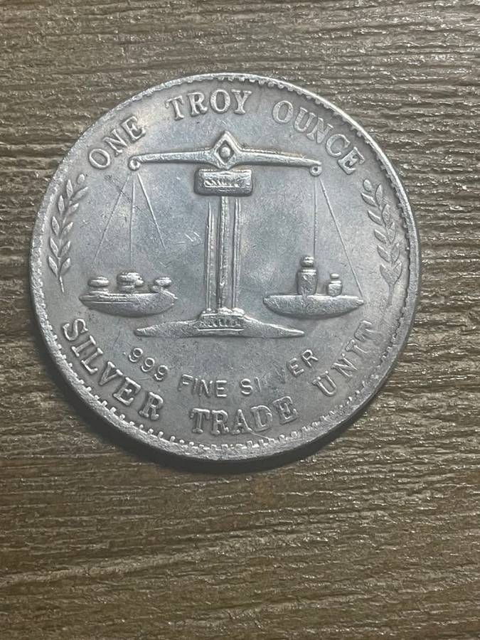 No date *** Trade Dollar *** Imitation Crown not silver