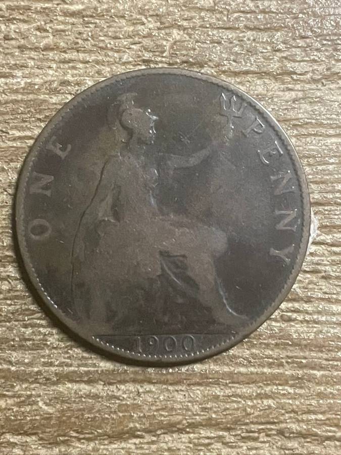 1900 *** British 1 Penny *** Filler coin
