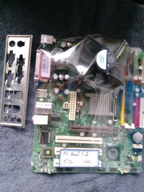 INTEL LGA775 MOTHERBOARD + INTEL DUAL CORE 1.6GHZ CPU+ 512MB MEMORY BUNDLE