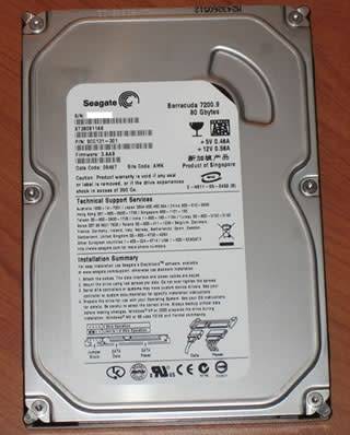 SEAGATE BARRACUDA 7200.10 80GB INTERNAL SATA HARD DRIVE