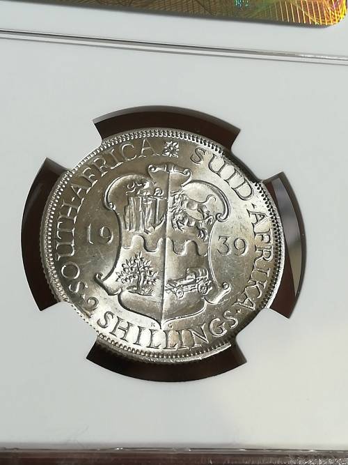 1939 2 Shilling!! AU58!! NGC! On Snap Friday Auction!! Very rare in any condition!!