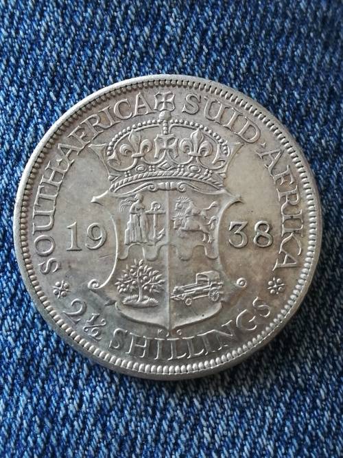 1938 2 1/2 Shilling!!Ultra rare condition!!Weekend Auction!!