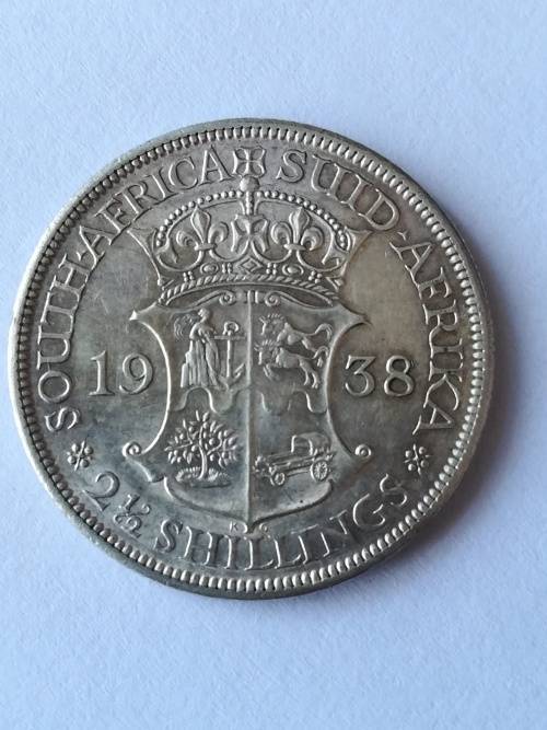 1938 2 1/2 Shilling!!Ultra rare condition!!Weekend Auction!!
