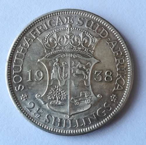 1938 2 1/2 Shilling!!Ultra rare condition!!Weekend Auction!!