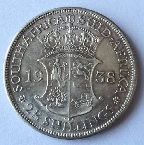 1938 2 1/2 Shilling!!Ultra rare condition!!Weekend Auction!!