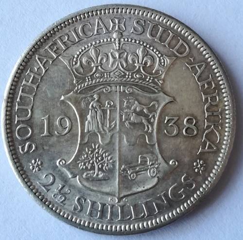 1938 2 1/2 Shilling!!Ultra rare condition!!Weekend Auction!!