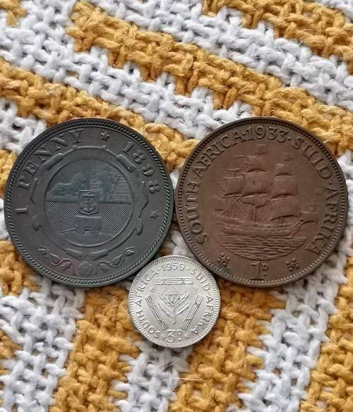Zar Penny!! + 2xUnion!! R1-Start!! Crazy Auction!! Exellent Collectors items!!