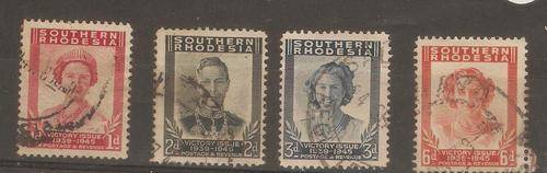 SOUTHERN RHODESIA  Victory Issue VFU Full Set
