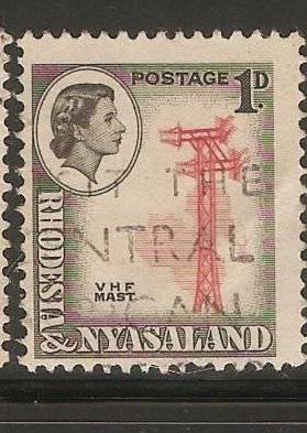 RHODESIA & NYASALAND  1d VFU SACC 19