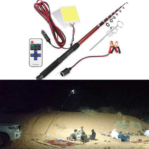 Telescopic 200 Watt Fishing Rod Light