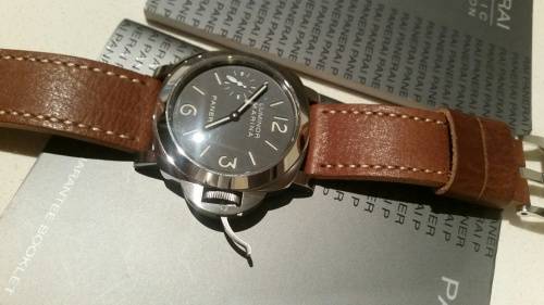 Panerai Luminor Marina PAM 111 44mm Mens SS Watch - Complete. Mint!
