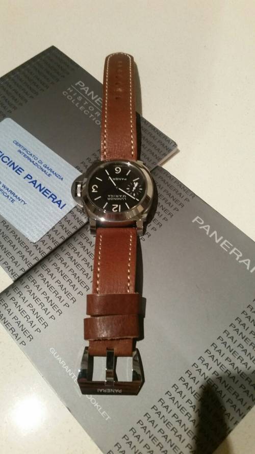 Panerai Luminor Marina PAM 111 44mm Mens SS Watch - Complete. Mint!