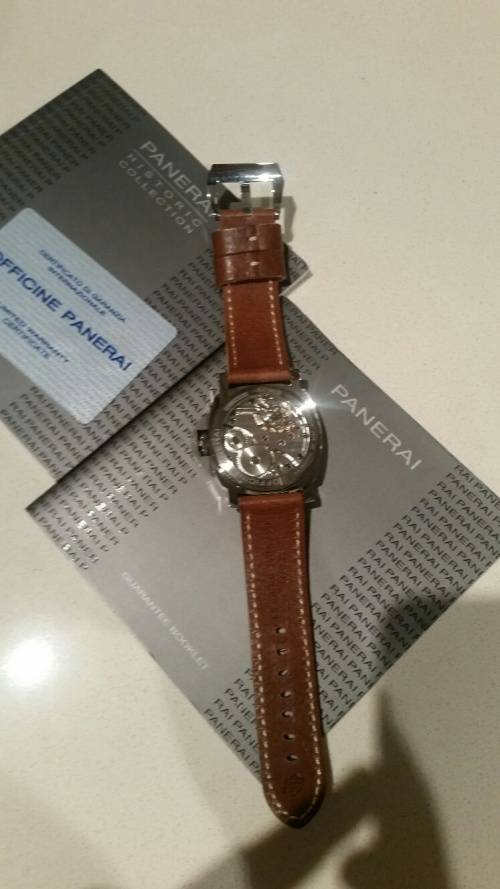 Panerai Luminor Marina PAM 111 44mm Mens SS Watch - Complete. Mint!