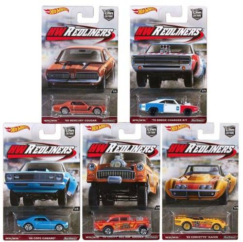 Hot Wheels Car Culture Redliners Set - 2016 on card