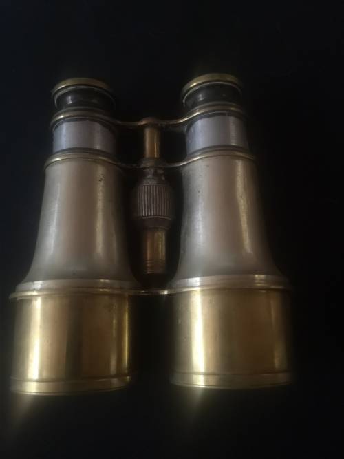 Brass Binoculars marked London
