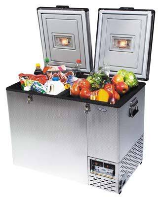 National Luna NLR74 double door camping fridge / freezer