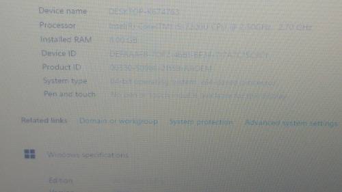 HP - 250 - G6  I5 7th Gen | 8GB DDR4 Ram | 1TB HDD !Read Carefully