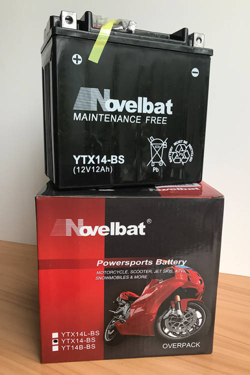 Novelbat motorcycle battery YTX9-BS