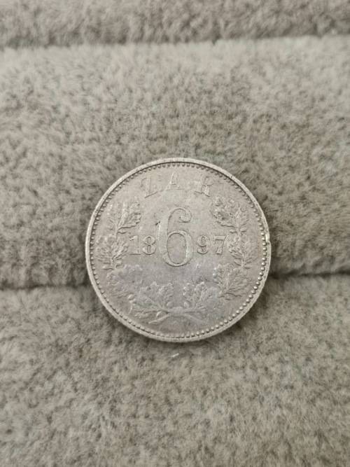 ZAR 1897 Sixpence
